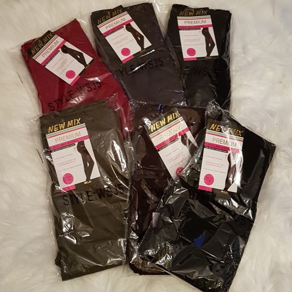 Hi Waist Fleece Lined Leggings Berry - Picture 4 of 8